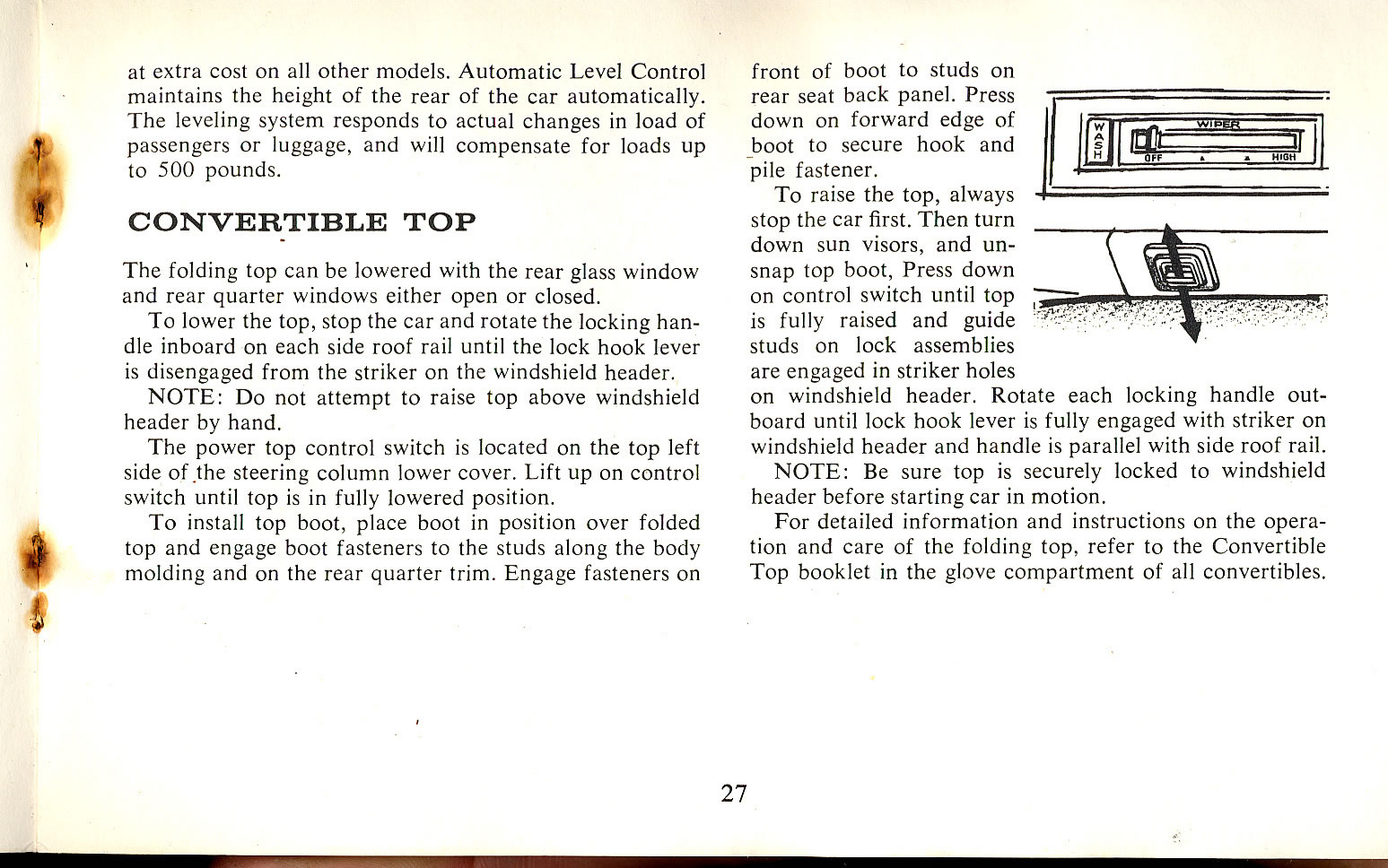 1965 Cadillac Owners Manual Page 17